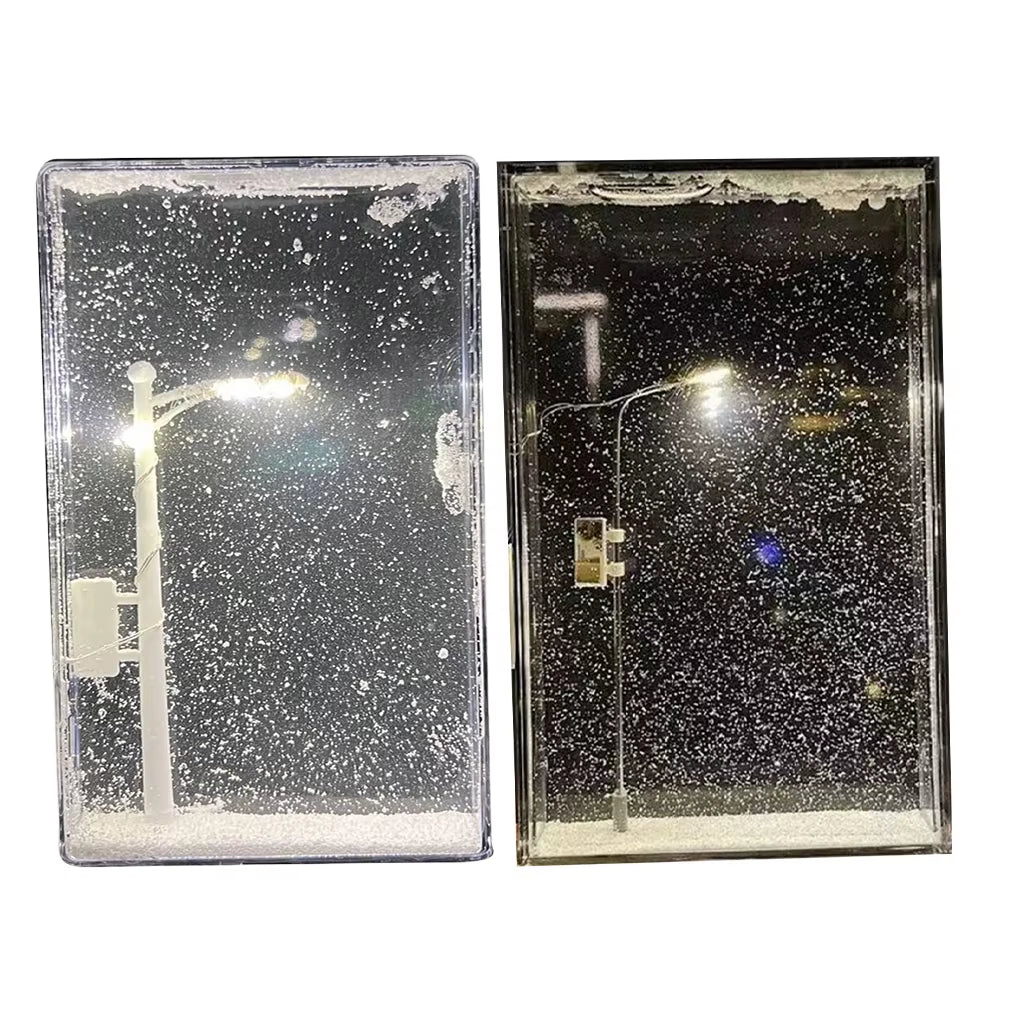 Toy DIY Snowy Night Light Toy for Children S Education Easy to Operate Christmas Night Light Street White Rod