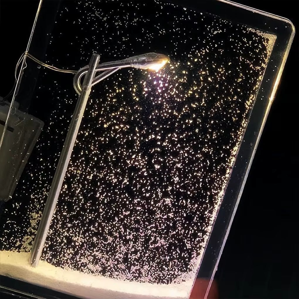 Toy DIY Snowy Night Light Toy for Children S Education Easy to Operate Christmas Night Light Street White Rod