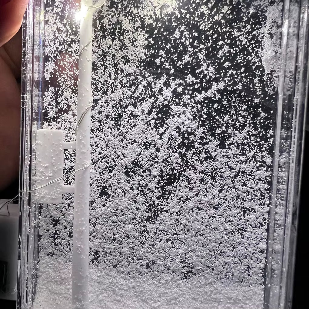 Toy DIY Snowy Night Light Toy for Children S Education Easy to Operate Christmas Night Light Street White Rod