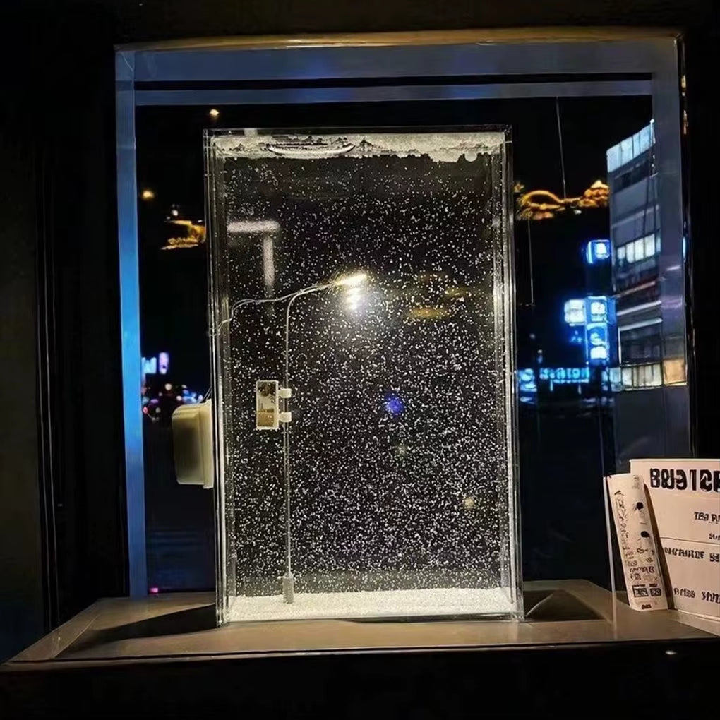 Toy DIY Snowy Night Light Toy for Children S Education Easy to Operate Christmas Night Light Street White Rod